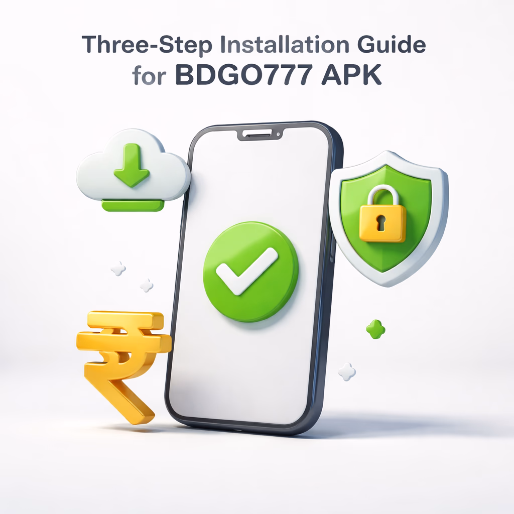 Happy Bangladeshi user setting up the BDGO777 app on their Android phone in a bright and comfortable living space